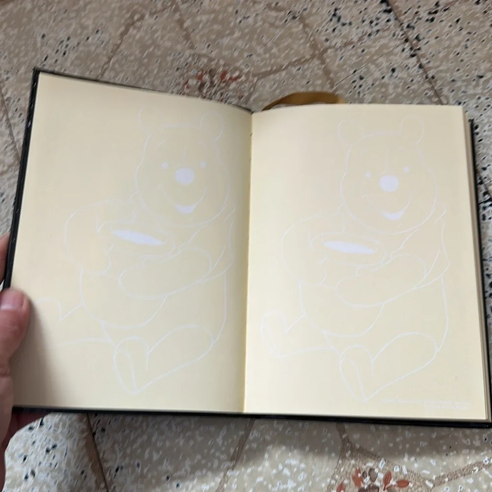 Winny the Pooh! Black and Gold 'OK, BUT FIRST HUNNY' Notebook brand new with tag